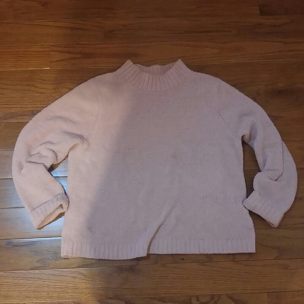 Christopher & Banks fleece pink sweater